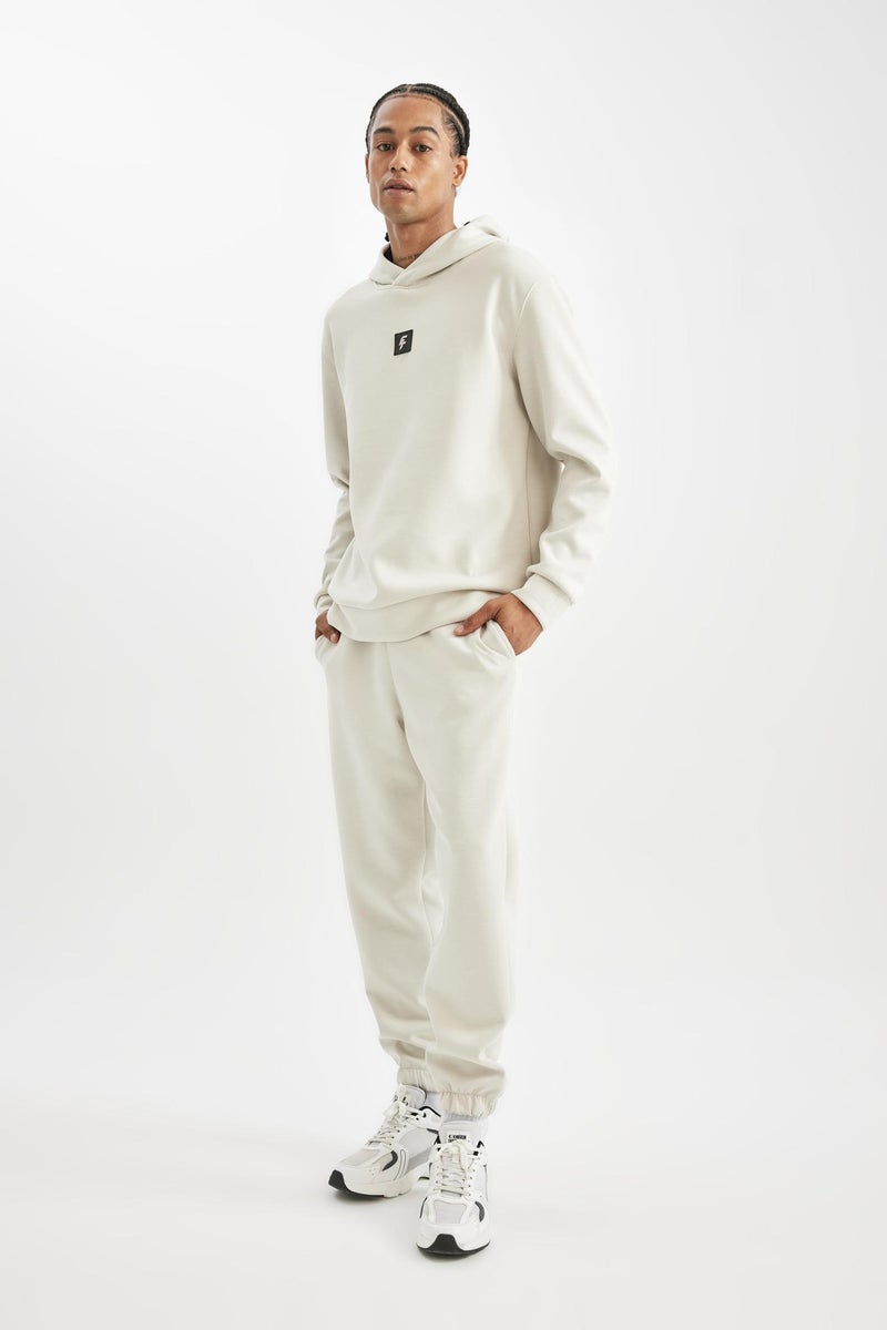DeFacto Beige Man DeFactoFit Standard Fit Sports Jogger Sweatpants Casual - Image 3